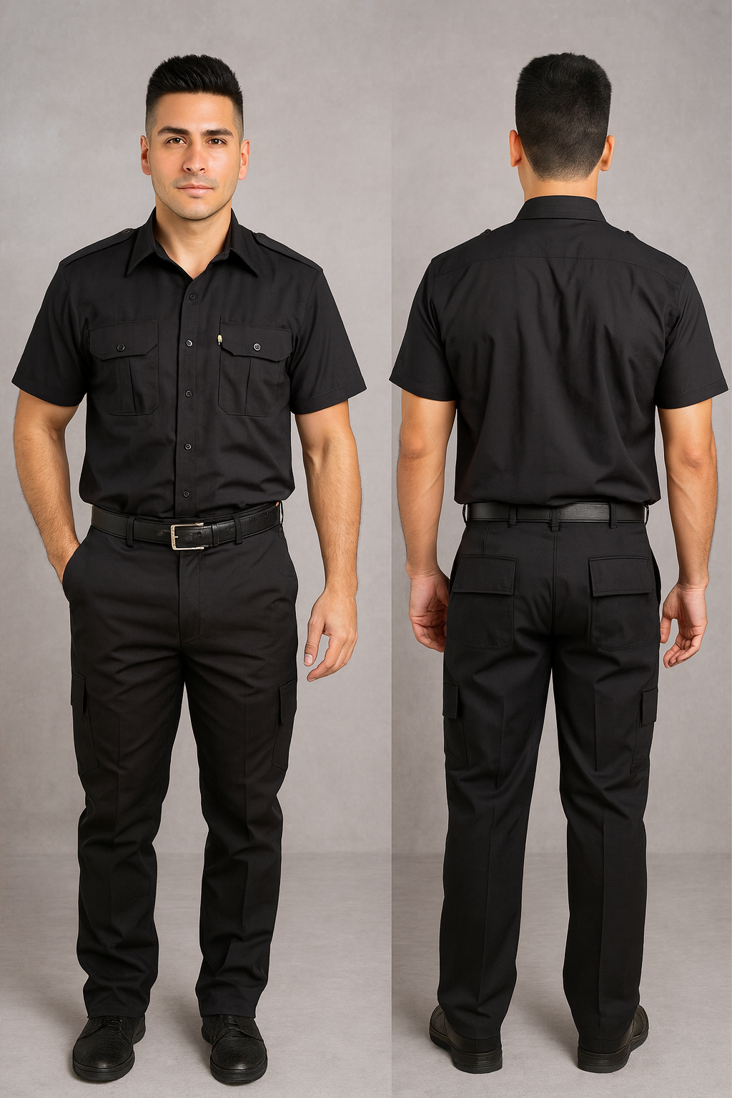 Molde Digital Uniforme Masculino Segurança (Camisa + Calça)